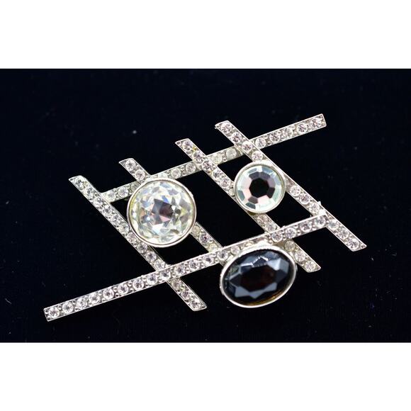 Jean Louis Scherrer Cabochon Pin Brooch JLS Modern Contemporary Designer Bin4 - Picture 2 of 12